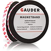 GAUDER Cinta Magnética Adhesiva Fuerte | Banda Magnética Autoadhesiva | Tira de Imán Flexible